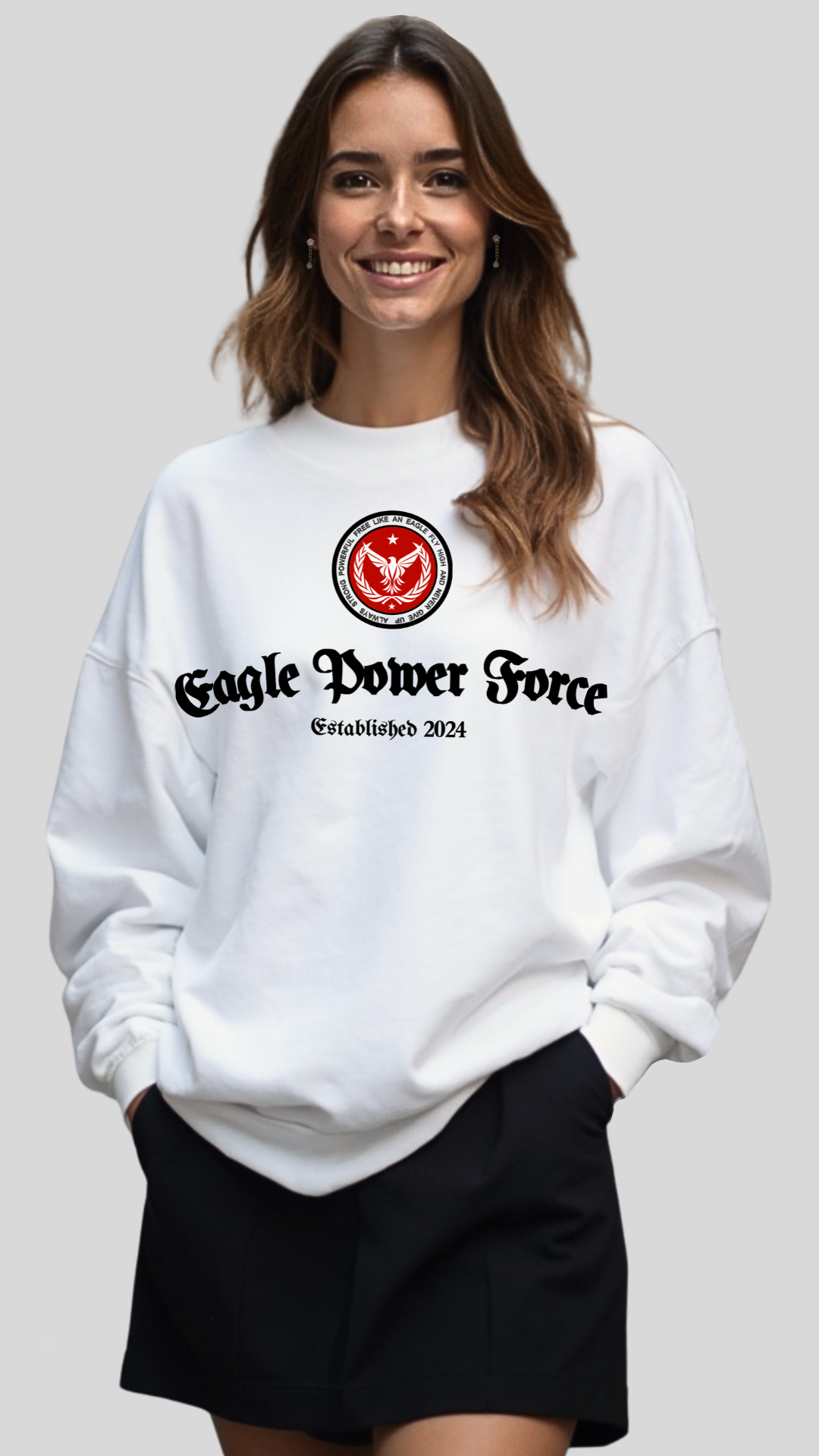 Eagle Power Force. Woman Heavy Blend™ Crewneck Sweatshirt