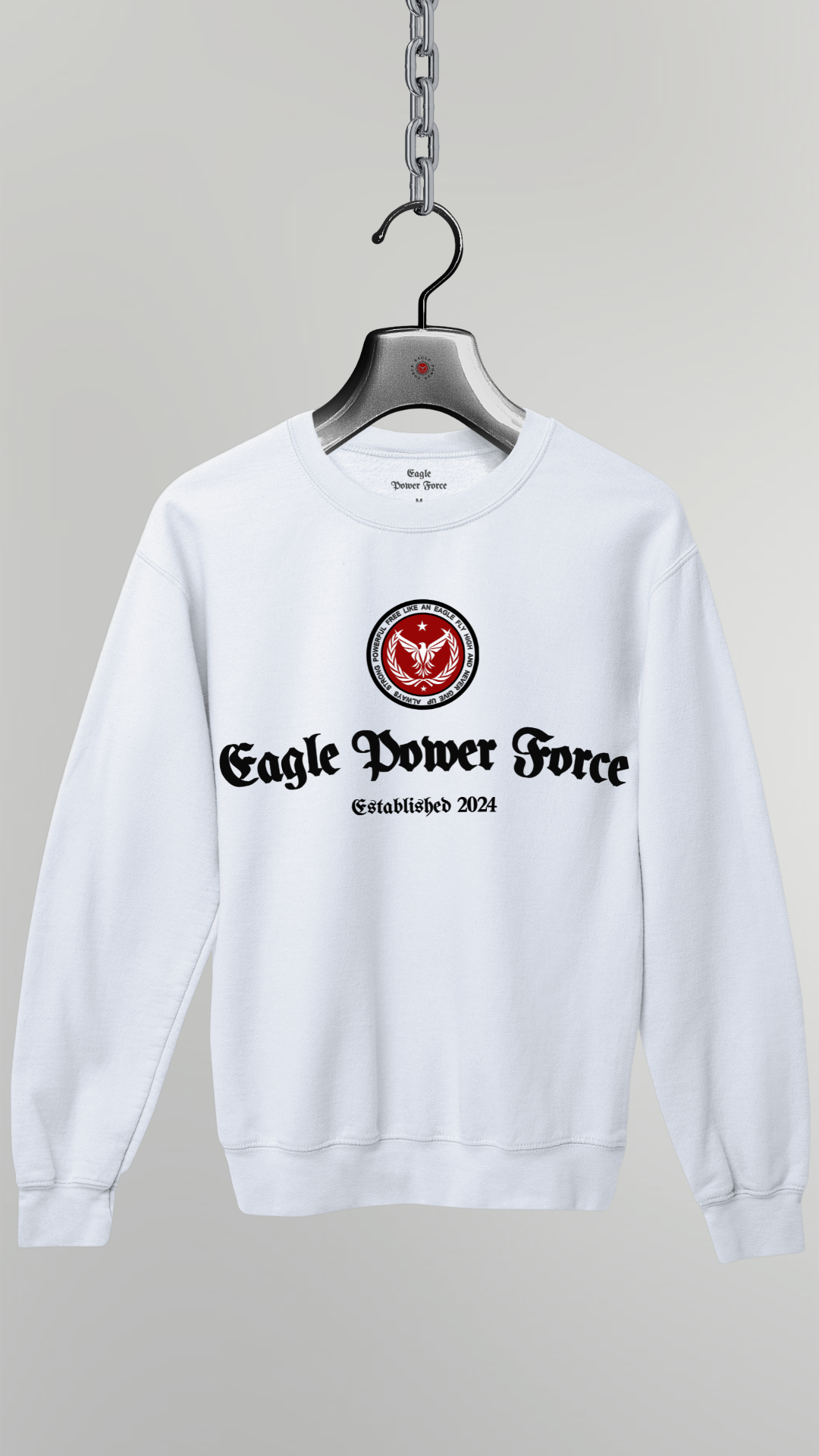 Sweatshirt Eagle Power Force white color
