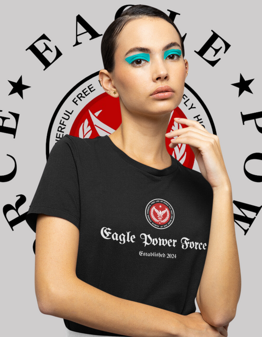 Eagle Power Force Youth black T Shirt front logo