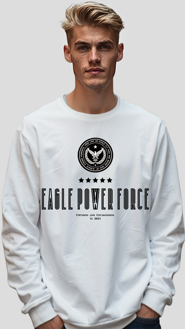 Sweatshirt Boy's white Eagle Power Force