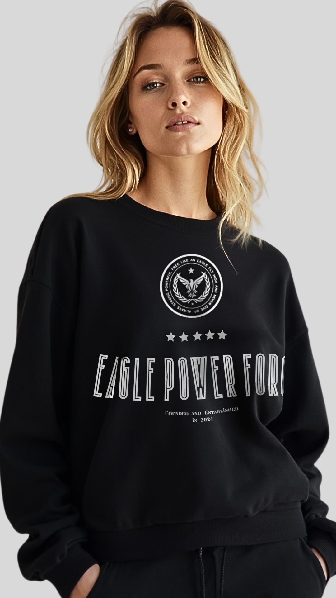 Eagle Power Force Women's Black Sweatshirt